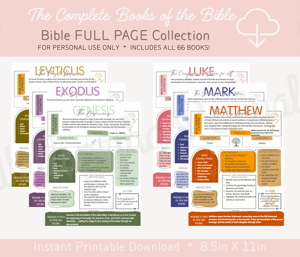 The Complete Books of the Bible Collection (FULL PAGE)