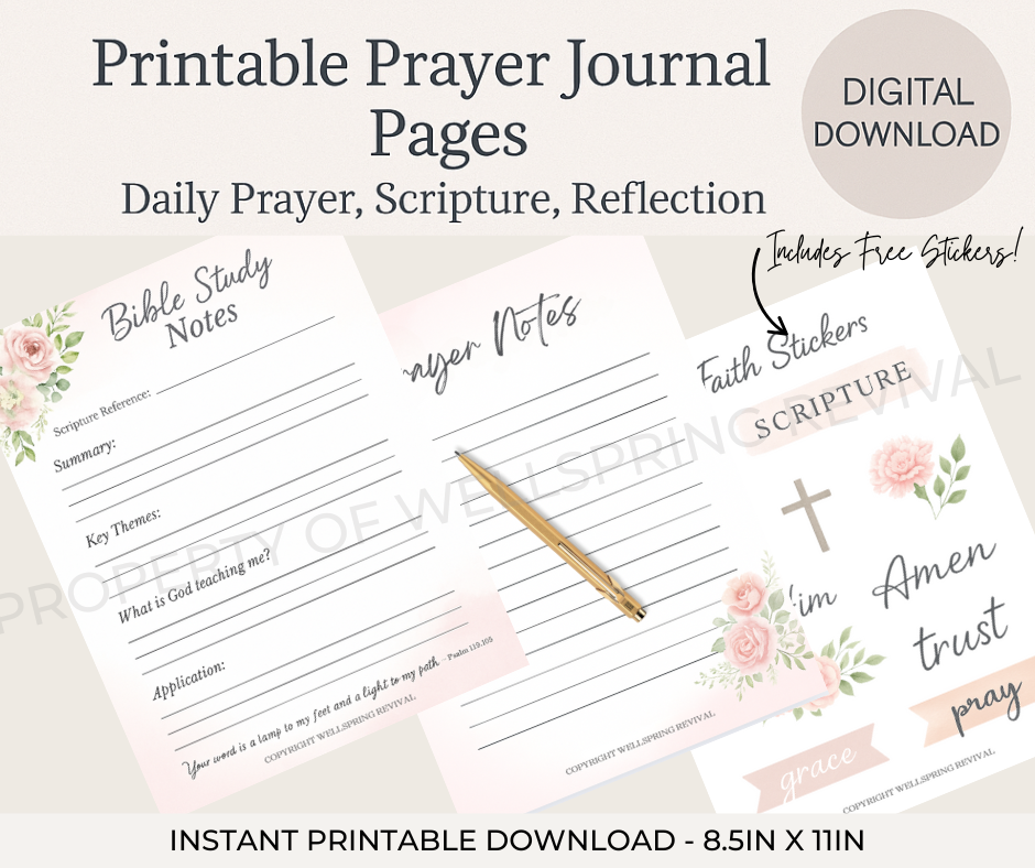 Bible Study Notes & Faith Stickers