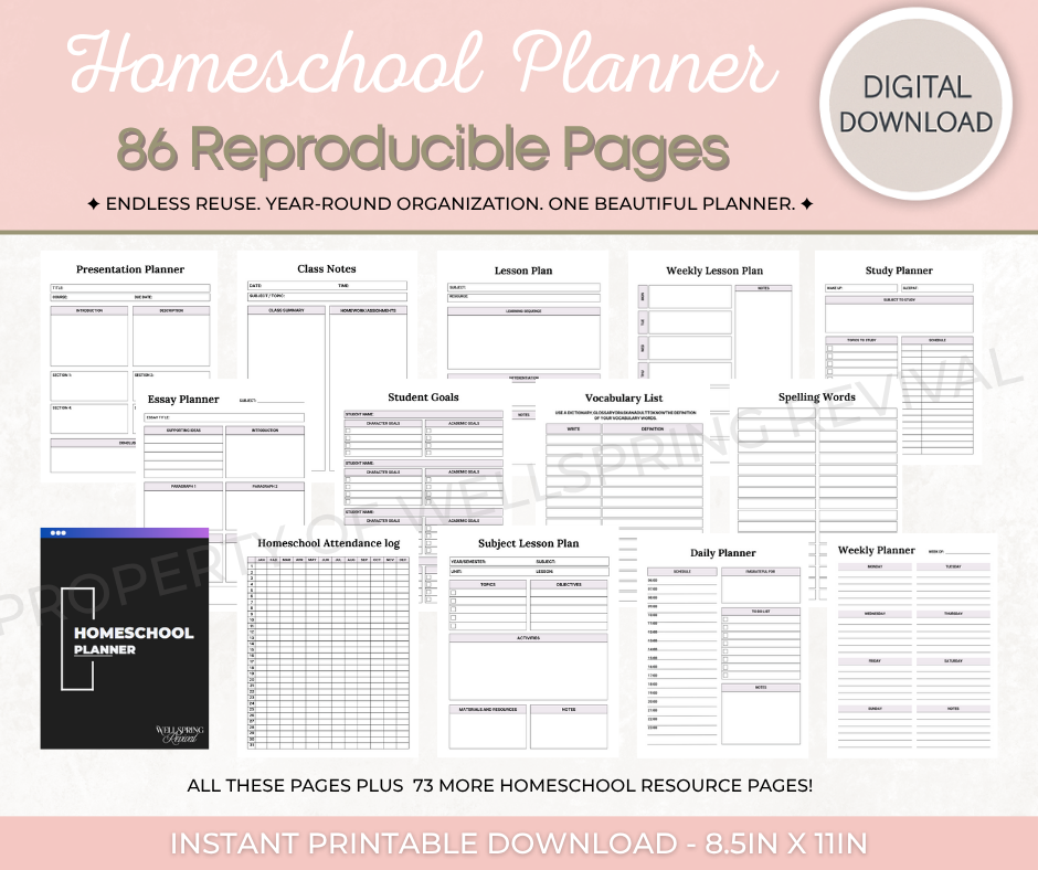 Timeless Reading Planner | 66 Pages